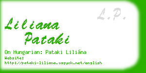 liliana pataki business card